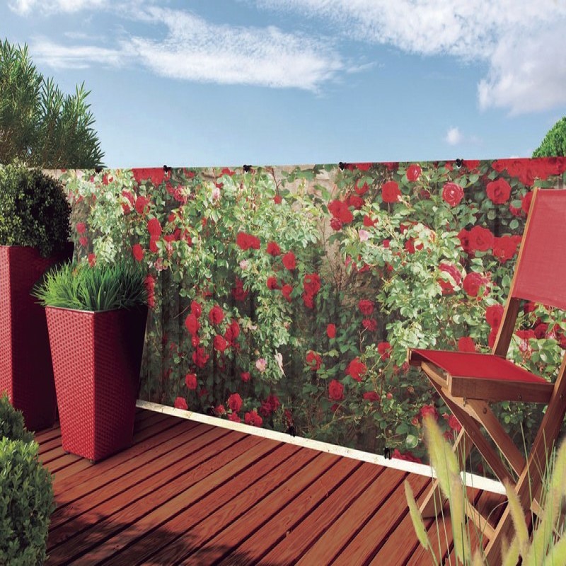 arnyekolohalo Virágos árnyékoló háló 1x3m